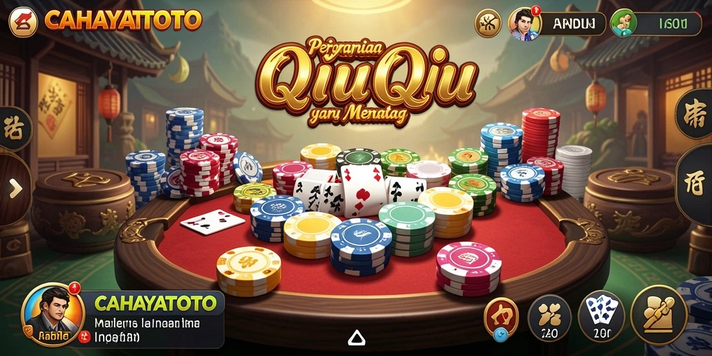 Tampilan gameplay QiuQiu yang penuh strategi dan tantangan.