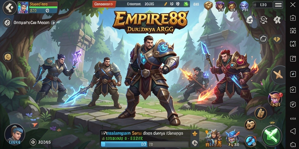 Tampilan gameplay dinamis dari EMPIRE88 dalam dunia ARPG yang menarik.