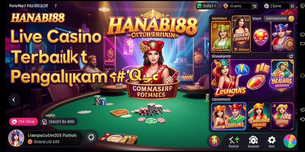 Tampilan gameplay menarik di HANABI88 dengan dealer profesional.