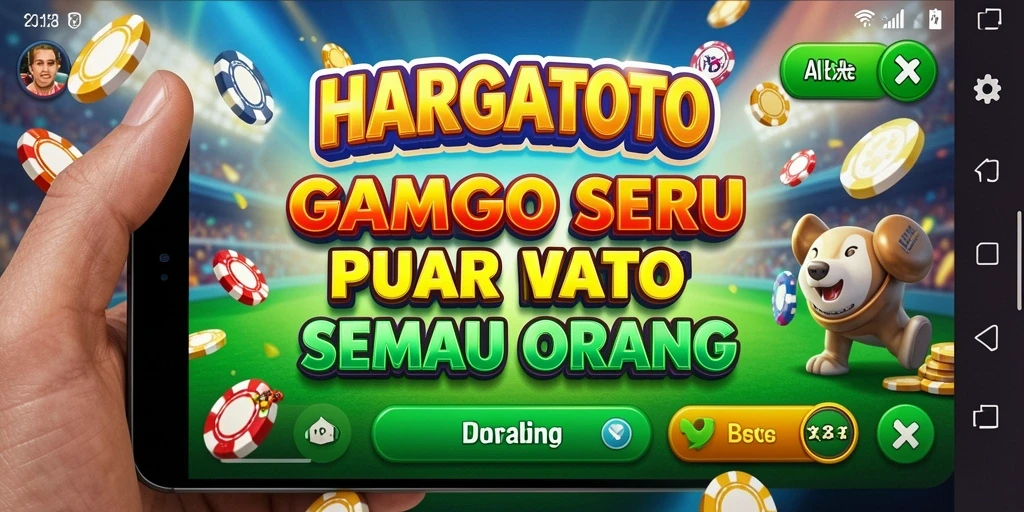 Tampilan gameplay HARGATOTO yang seru dan menantang.