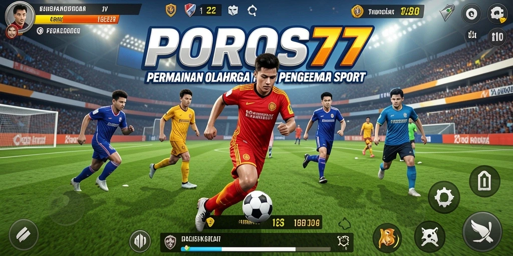 Screenshot gameplay POROS77 menampilkan aksi olahraga yang mendebarkan.
