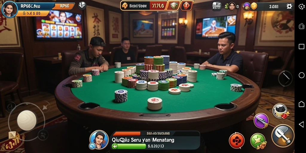 Screenshot gameplay QiuQiu yang menampilkan aksi seru di RP66.