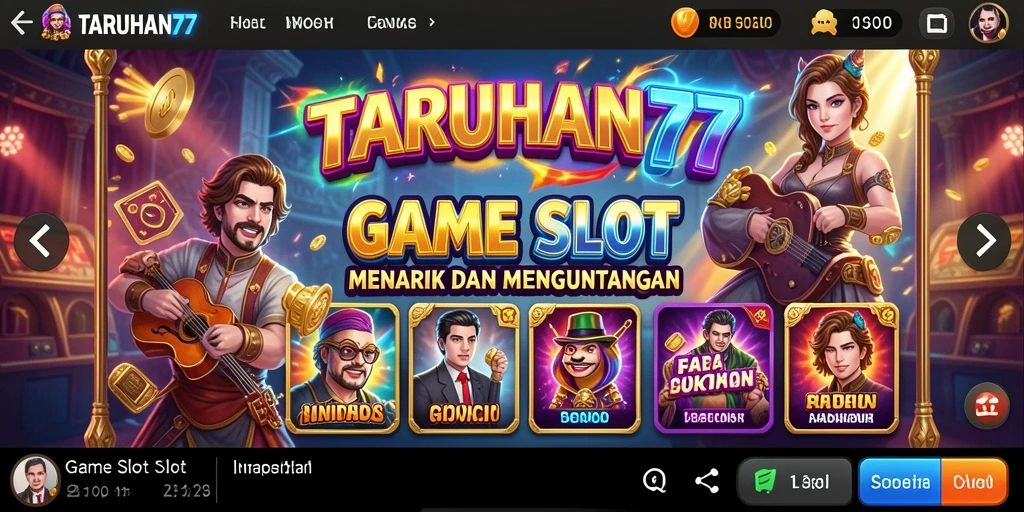 Screenshot TARUHAN77 menampilkan gameplay slot yang seru dan menarik.